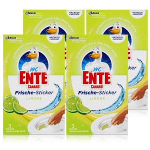 WC Ente Frische-Sticker Limone 3x9g WC-Frische (4er Pack)
