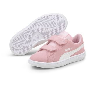 Puma Smash v2 SD V PS Low Top Kinder Schuhe Sneaker Pre School, Größe:EUR 28 | UK 10 | 17 cm, Farbe:Pink Lady - Puma White