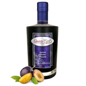 Balsamico Creme Pflaume 0,35L 3% Säure mit original Crema di Aceto Balsamico di Modena IGP