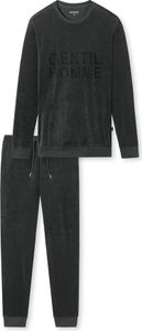 Schiesser Herren Schlafanzug lang ST anthrazit-mel. 056
