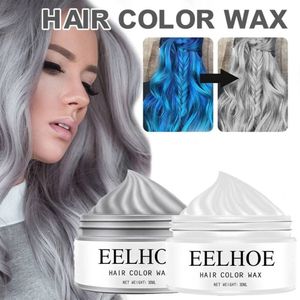 2 Stücke 30ml Einweg Haarfarbe Farbwechsel Vorübergehend Haarfärbemittel Farbwechselnde Creme Bunt Farbcreme, Grau + Weiss