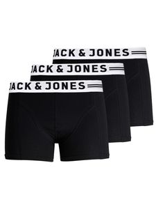 JACK & JONES - 3er Pack Herren Boxer Shorts in allen Größen, Größe:M, Farbe:Schwarz (Black)