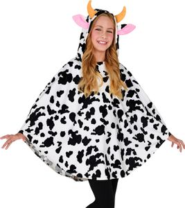 Kuh Poncho mit Kapuze für Kinder