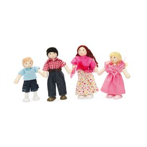 Le Toy Van – „Meine Puppenfamilie“ Spielset aus Holz für Puppenhäuser | Daisylane Zubehörsets für Puppenhäuser für Mädchen – Geeignet für Kinder ab 3 Jahren, P053