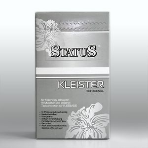 STATUS PROFI Kleister Kleber Tapetenkleister für alle Vliestapeten und überstreichbare Vliesbeläge 250 g für max. 40 qm / 7 Rollen