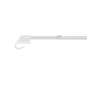 Lichtblick Gardinenstange Klemmfix, ohne Bohren, ausziehbar - Weiß 55 - 85 cm, 55 - 85 cm
