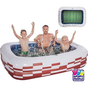 Happy People - Planschbecken - Family Pool Stadion (200x150x50cm) Fußballstadion Fußball WM EM