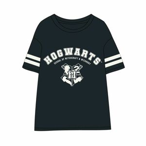 Damen Kurzarm-T-Shirt Harry Potter Dunkelblau - M