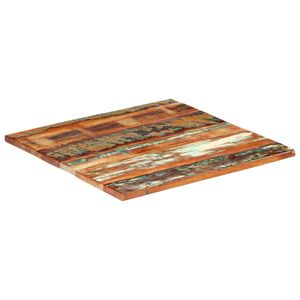 Tischplatte | Quadratisch 80x80 cm 25-27 mm Altholz Massiv | Holzplatte Modern Design