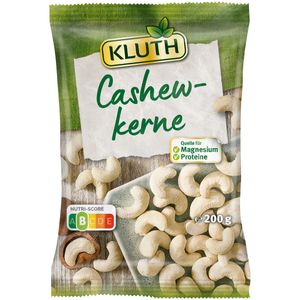 Kluth Cashewkerne Premium Snack mild reich an Proteinen 200g