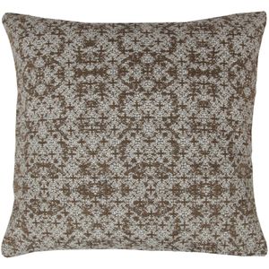 Kissenhülle 45 x 45 cm ( Orient Taupe ) im 2er Pack - Bohemian Oriental Boho - Hochwertiger Kissenbezug mit Reißverschluss