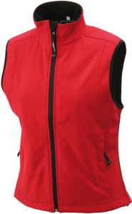 Softshellweste JN138 Ladies' Softshell Vest Trendige Damen Weste  , Größe:XXL, Farbe:RED