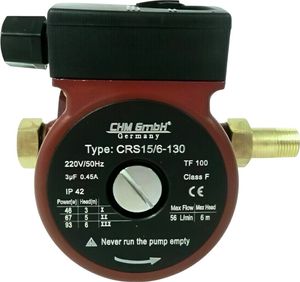 CHM GmbH® Umwälzpumpe 15-60/130 Heizungspumpe Zirkulationspumpe Effizienzpumpe