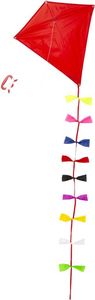 Huckleberry DIY Kinderspielzeug roter Drachen Red Kite Ripstop Bambus 30m Seil