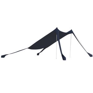 Outsunny Sonnenschutzdach Sonnensegel Wasserdicht UV- und Wetterschutz mit Stahlstangen, Tragetasche, für Camping, Reisen, Angeln, Picknicks 2,15 x 2 x 2 m, Blau