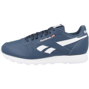 Reebok Sportschuhe In Blau Casual Classic Leather Brave Blue/Wht Sneaker für Männer Größe 43