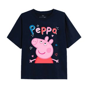 Peppa Pig - "Classic" T-Shirt für Mädchen TV2375 (116) (Marineblau)
