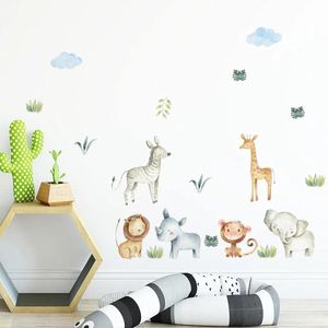 Dschungel Wildes Tier Wand Sticker Aufkleber Für Kinderzimmer Baby Wohndeko 90