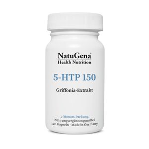 NatuGena 5-HTP 150 Griffonia Extrakt | 120 Kapseln - Unterstützt natürliche Serotoninproduktion