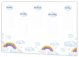 RNK Verlag Papier-Schreibunterlage "Rainbow" blanko 600 x 420 mm 25 Blatt