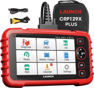 LAUNCH CRP129X Plus 2.0 OBD2 Diagnosegerät, kfz-Diagnosescanner mit Allen Systemdiagnosen 8 Dienste