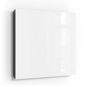 DEQORI Schlüsselkasten Glasfront schwarz rechts 30x30 cm 'Weiß' Schlüssel-Box