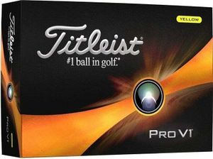 Titleist Pro V1 Golfbälle 12 Stück Gelb