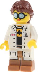 1x Lego Minifigur Ninjago Movie GPL Tech Laborkittel Haare Zopf 71019 coltlnm18