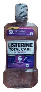 Listerine Total Care Extra Mild Mundspülung 500ml, OHNE Alkohol - 6in1 Wirkung