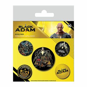 Black Adam &#40 Justice Society&#41  Abzeichen-Set &#40 5 St&#252 ck&#41  1 X 3,8 CM/ 4 x 2,5cm