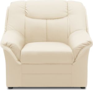 DOMO. collection Sessel Berlin FK, Polstersessel mit Federkernpolsterung, Armsessel, Cocktailsessel, Loungesessel 95 x 90 x 89 cm (BxTxH), beige