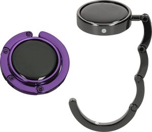 kwmobile Taschenhalter für Tisch - 2x Faltbare Antirutsch Handtaschenhalter Tisch Haken - Taschen Aufhänger - Geschenkidee Gadgets für Frauen -