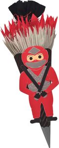 Schultüte Bastelset Ninja rot von Prell