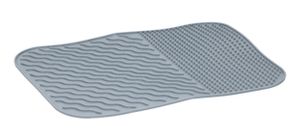 GESCHIRR-ABTROPFMATTE 34,5x26,5cm Grau Gläsermatte Trockenmatte  Gläserabtropfmatte Topfmatte Spülunterlage Matte 444