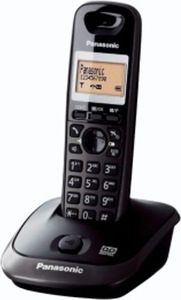 Panasonic KX-TG2521 DECT-Telefon Anrufer-ID Schwarz