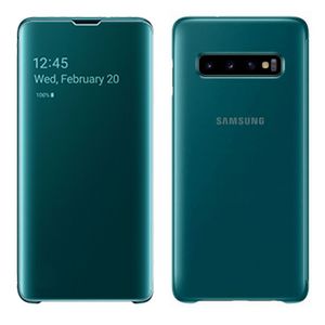 Samsung Clear View Cover EF-ZG975 für Galaxy S10+ Grün Handyhülle Schutzhülle
