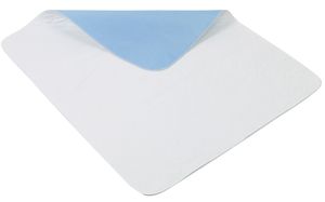 Inkontinenzauflage / Matratzenschutz, 75x90 cm, blau-weiß, Flüssigkeitsundurchlässig