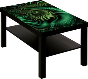 Couchtisch mit Motiv Techno in grün