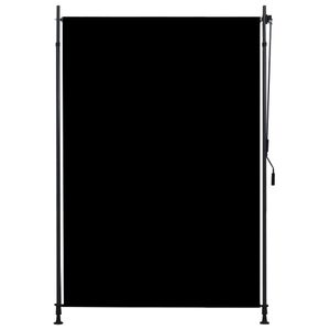 Außenrollo 150 x 270 cm Anthrazit - Jalousie Plissee lamellen Rollo Fenster
