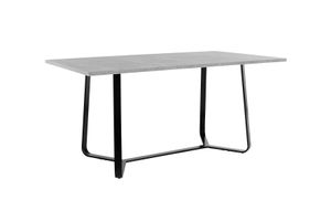 HOMEXPERTS Tisch TILDA, 160x90 cm, Betonoptik, Rechteckig