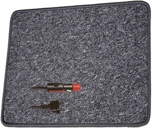 Pro Car Infrarot Heizteppich Heizmatte 40x60cm Teppichheizung Fußwärmer 24 Watt 230V  Anthrazit