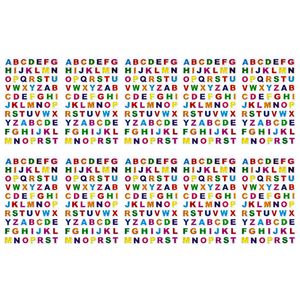 Oblique Unique 700x Buchstaben Sticker Alphabet ABC Aufkleber Holo Effekt für Schuleinführung zum Basteln - bunt