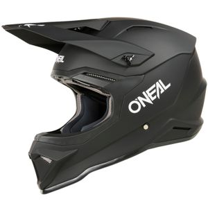 O'NEAL Motocross Helm 1SRS Solid , Schwarz, M