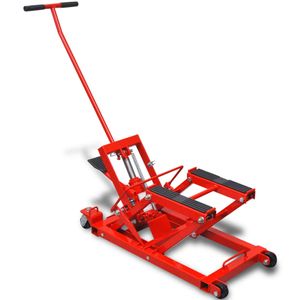 hydraulický motocyklový zdvihák vidaXL ATV 680 kg červený