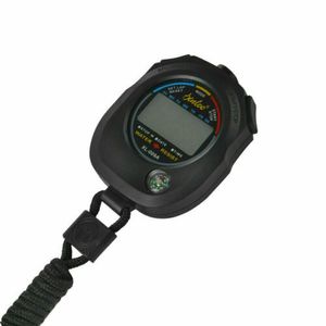 LCD Chronograph Digital Timer Stoppuhr Zähler Pedometer Alarm Stopwatch Oben 