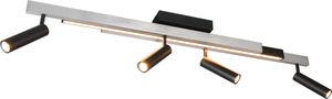 TRIO-Leuchten Deckenleuchte ZENO BHT 133x23x8.50 cm grau Deckenlampe