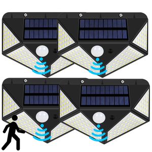 4x Solarleuchten Garten Solarlampen Für Außen Gartenleuchten Mit Bewegungsmelder Solar Aussenleuchte Wandleuchte Für Terrasse Hof