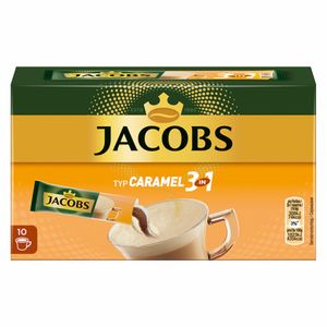 Jacobs 3in1 Typ Caramel | löslicher Kaffee | 10 Sticks