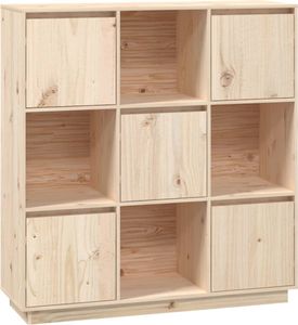 vidaXL Vysoká doska 110,5x35x117 cm z masívneho borovicového dreva