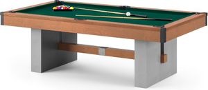 Bison Billardtisch "Loft Schiefer", Anti-Fleck, Grün, 9ft (Spielfeld 254x127 cm)